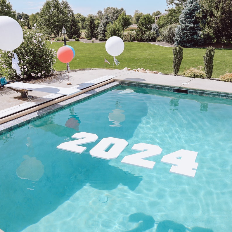 2023 Floating Foam Pool Numbers 1 Inch Thick Etsy