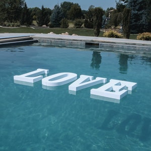 Floating Foam Pool Letters: Customizable Event Decor