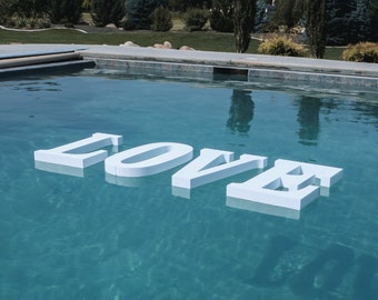 Floating Foam Pool Letters: Customizable Event Decor