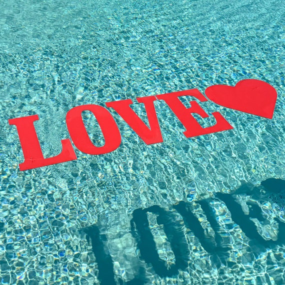Customizable Floating Pool Letters: 4mm Coroplast Party Decor