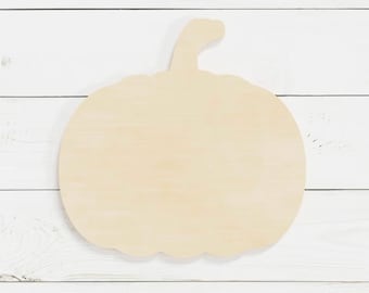Unfinished Pumpkin Wood Cutout: DIY Fall Craft Shape