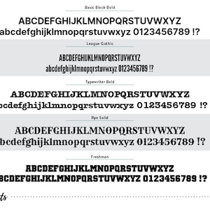 font choices for thin plastic yard sign letters
