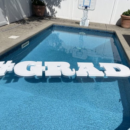 Foam Graduation Letters 2 Thick Floating Foam Letters Etsy