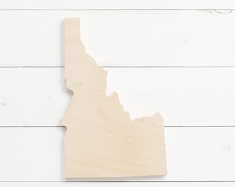 Any State in 1/4" Thick Unfinished Wood | DIY State Craft Shape | Wooden State Cutout | California, Texas, New York, Florida, & All States