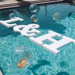 Foam Initials and Symbol for the Pool 2 Thick Floating Pool Foam Decor ...