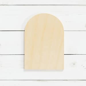 1/2&quot; thick Wood Arch Craft Shape | Wood Arch Cutout | DIY Wood Craft | Modern Craft Shape  | Unfinished Unpainted
