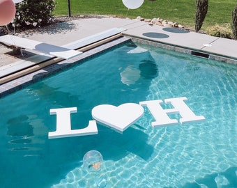 Giant 28" Foam Initials and Symbol for the Pool | 28" Tall And 1" Thick Floating Pool Foam Letter | Personalized Large Foam Letters