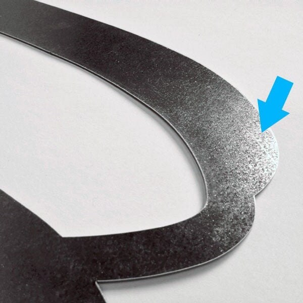 Script Metal Letters Cursive Metal Letters Galvanized Etsy