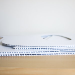 side view of plastic letters