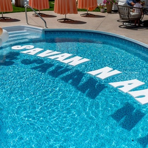 Personalized White Foam Pool Letters - Perfect for Birthdays, Baby Showers, Bridal Showers, Weddings, Business Conferences, and More!