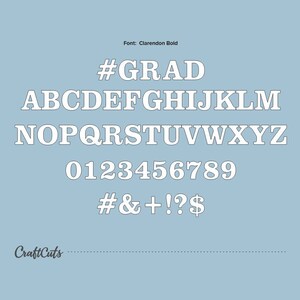 Clarendon Bold font alphabet