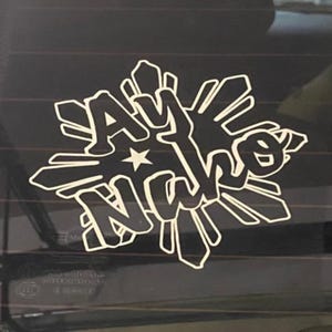 Filipino Pride Window Decal | Funny Pinoy “Ay Nako” Sticker | Car & Laptop Vinyl