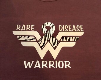Rare Disease Warrior - Iron On Vinyl