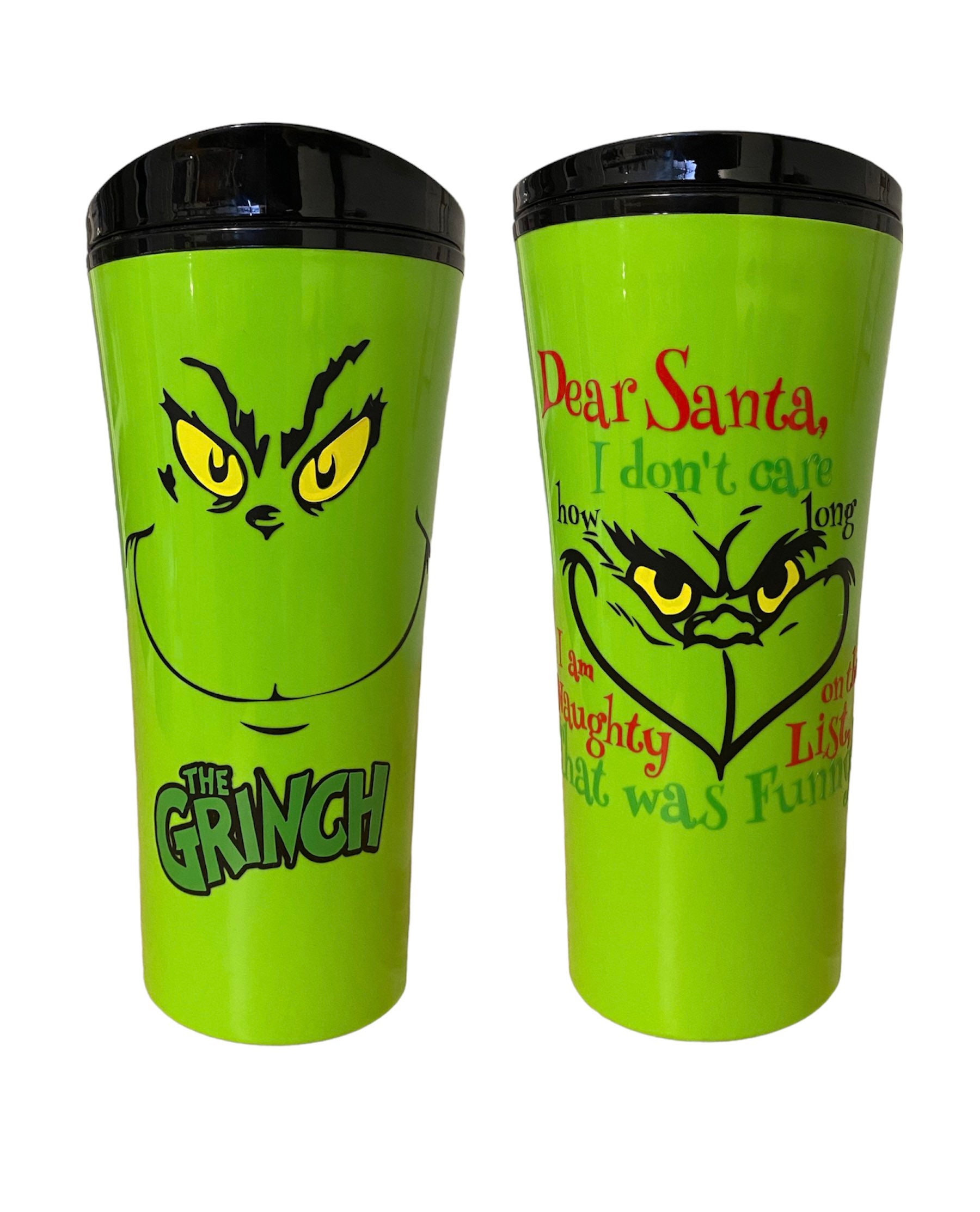 Mini Dr. Seuss™ The Grinch Reusable Plastic Cups with Lids & Straws - 12  Ct.