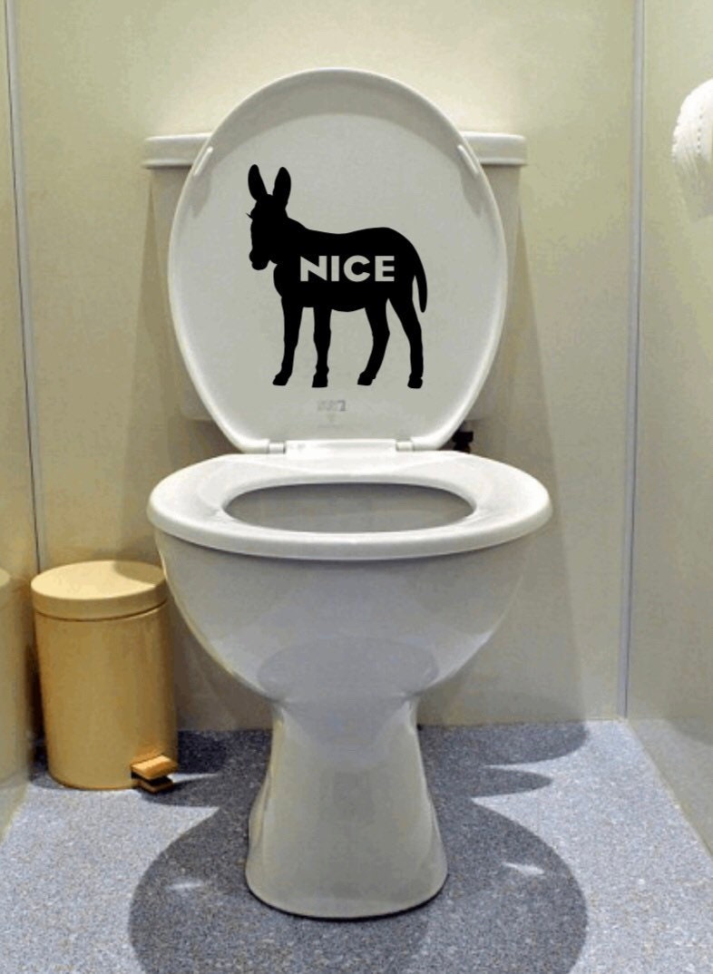 Nice A Funny Toilet Seat Decal Etsy