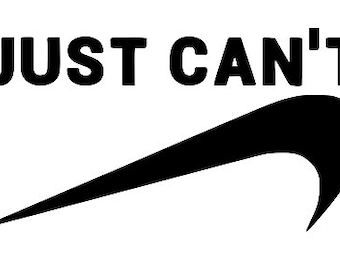SVG - Just Can&#39;t with upside down swish