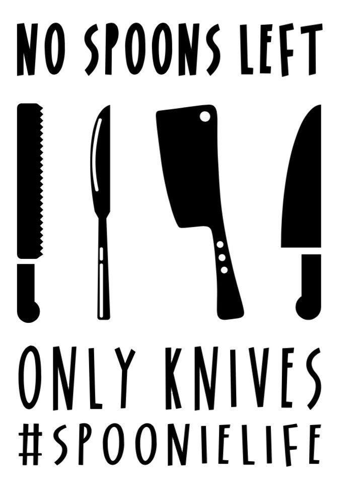 SVG No Spoons Left Only Knives Etsy