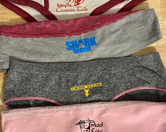 Decals ONLY - Prank Your Wife/Daughter/Gf Funny Women’s Underwear Iron On Decals