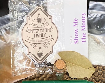 Show Me The Money Go-Spell Kit | Wealth & Abundance Spell | Beginner-Friendly Witchcraft