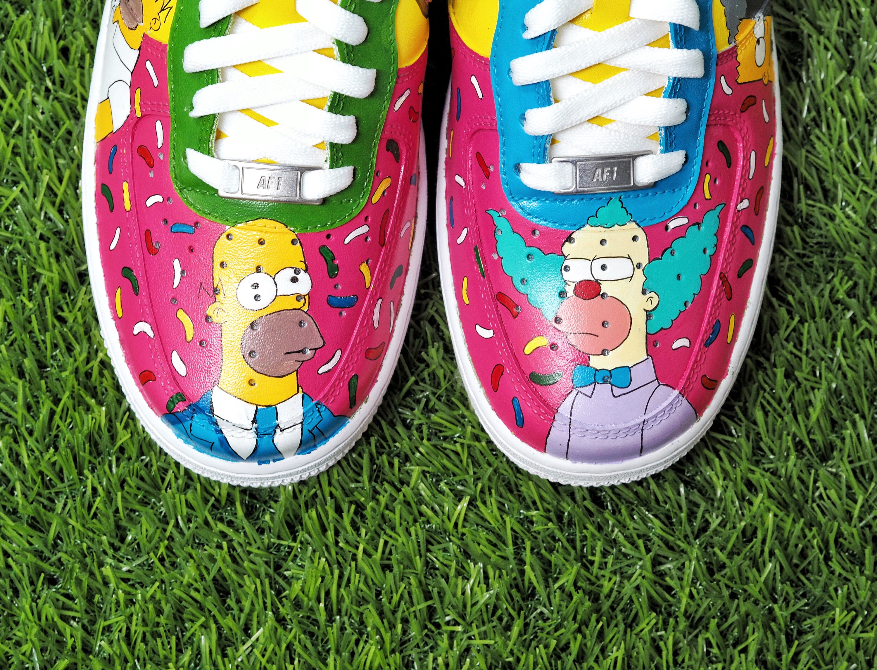 nike air force 1 custom simpsons