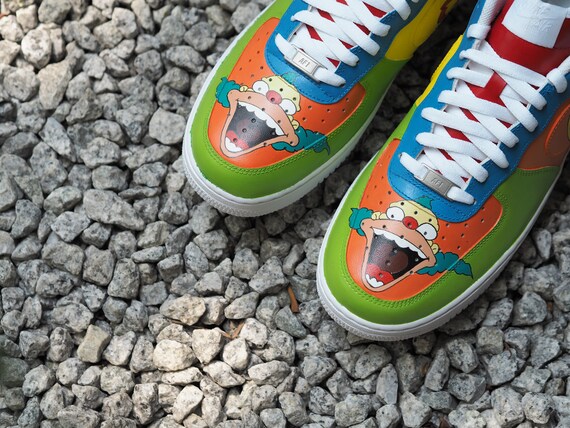 Nike Air Force 1 personalizado Krusty el payaso Los | Etsy México