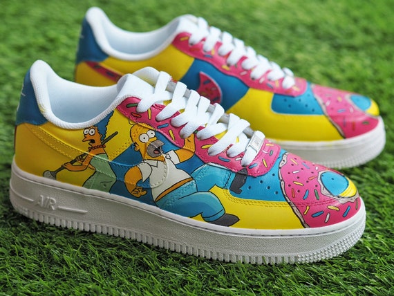 nike air force 1 custom simpsons