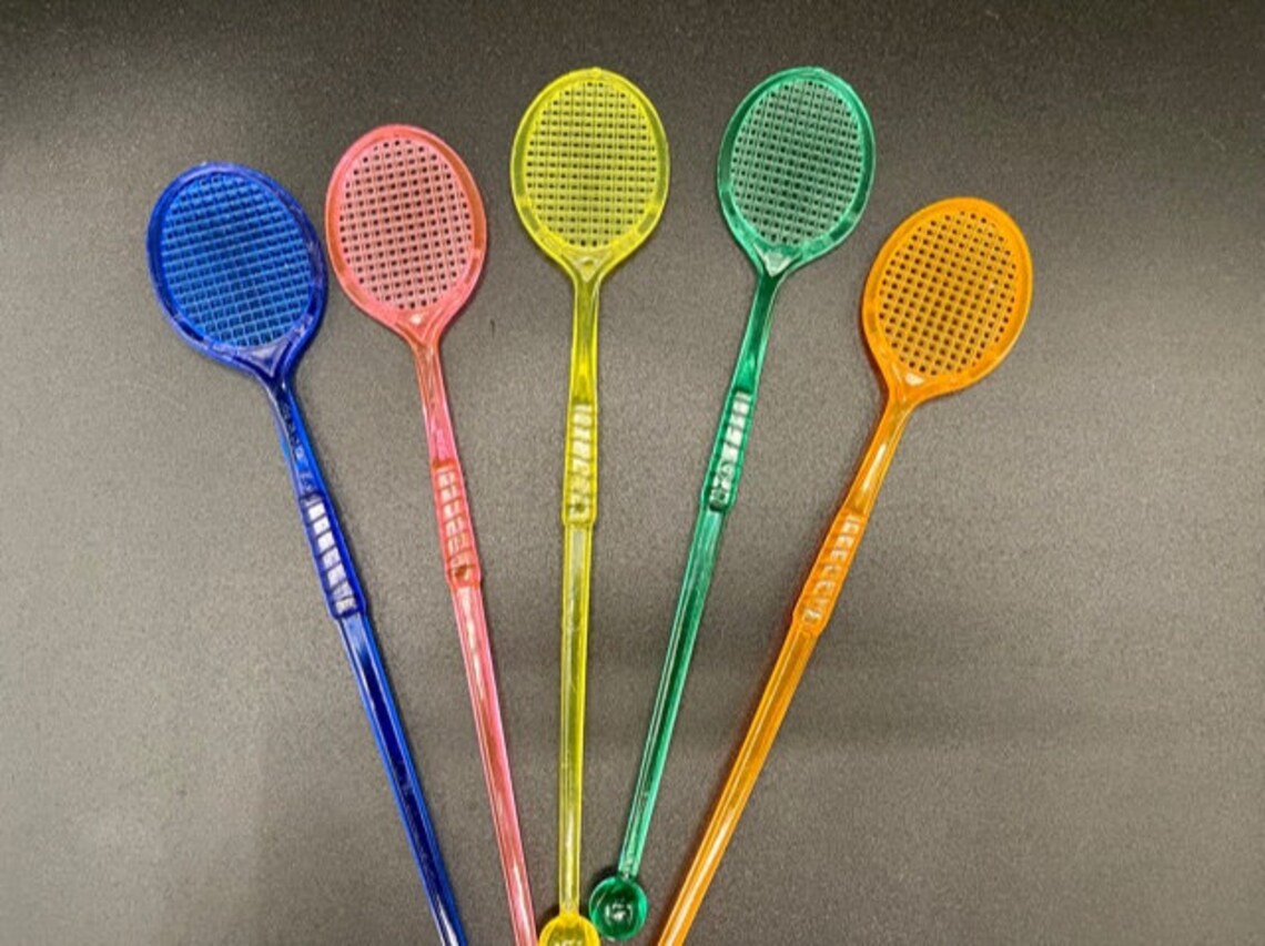 Tennis Racket Stir Sticks Pack 5 Drink Stirrers Swizzle Etsy Ireland