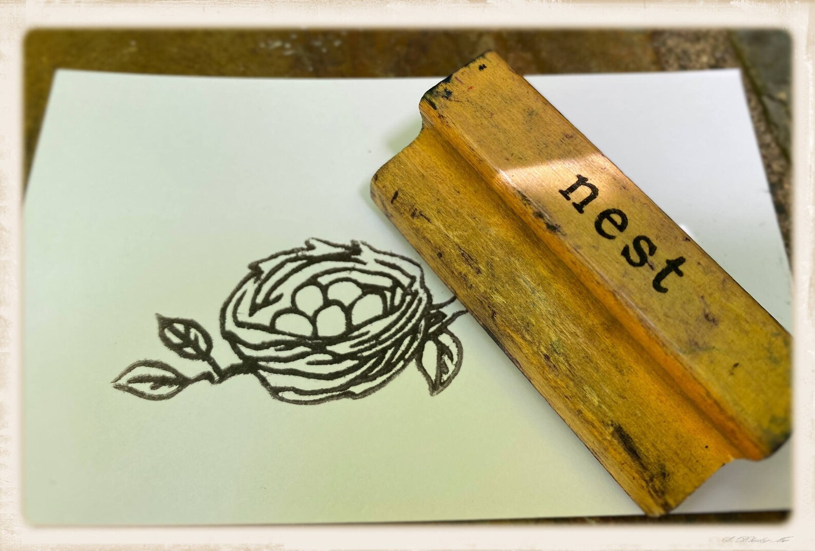 Vintage 1932 Classroom Printer Stampsrubber stampsstamp Etsy