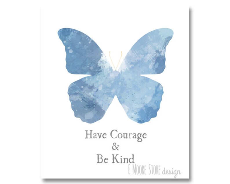 Have Courage and Be Kind Print Cinderella Inspired Art | Etsy