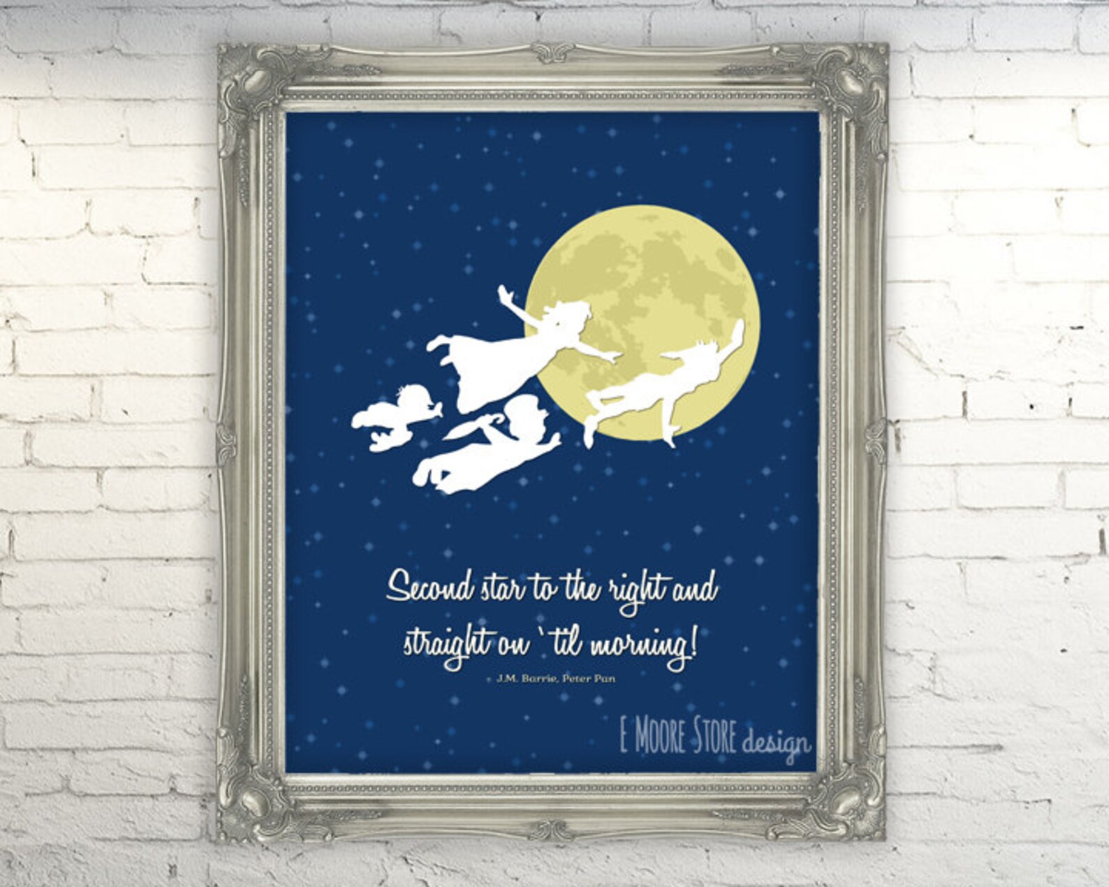 Peter Pan Second Star to the Right Printable Peter Pan | Etsy