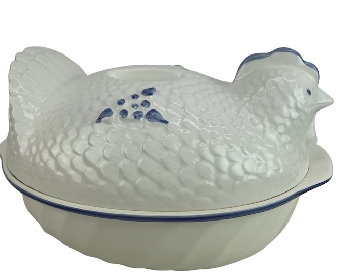 1980s Porcelain Covered Serving Dish