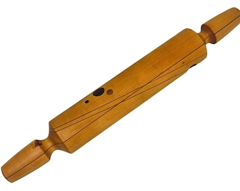 Modern Hand-Made Inlaid Wood Rolling Pin