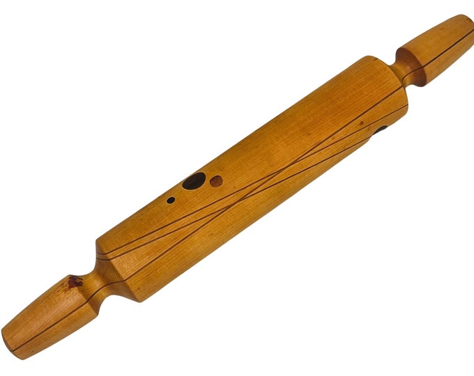 Modern Hand-Made Inlaid Wood Rolling Pin