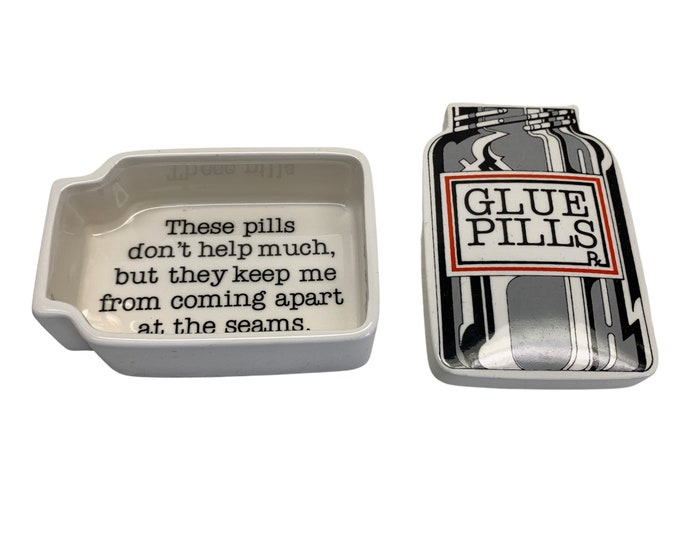 1979 "Glue Pills" Box by Fitz & Floyd