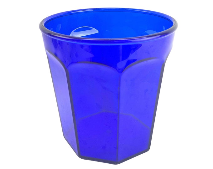 1970s Cobalt Blue Lucite Ice Bucket