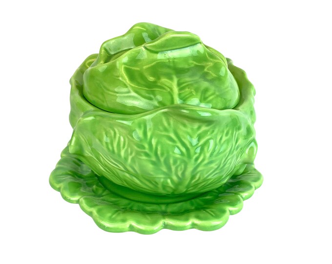 Dutch Cabbage Bowl Lidded Serving Bowl