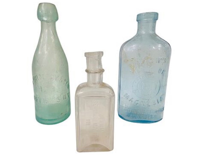 Early 20th C New York City Glass Bottles