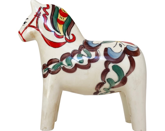 Ceramic 7" Dala Horse by Scandia