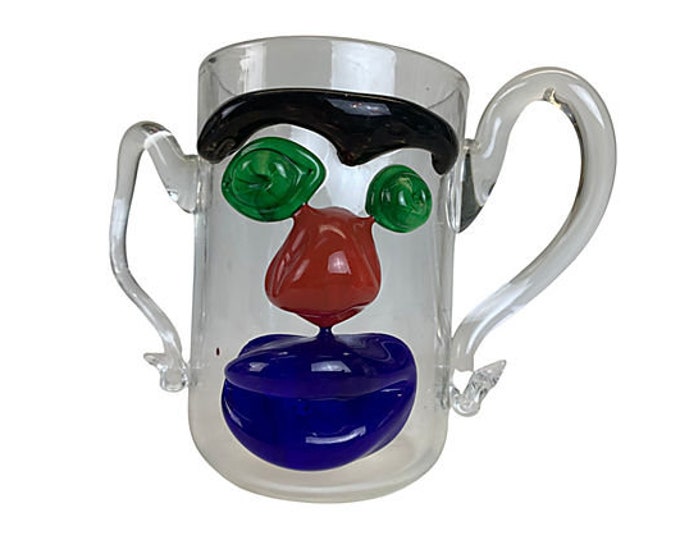 Hand-Blown Funny Face Vase