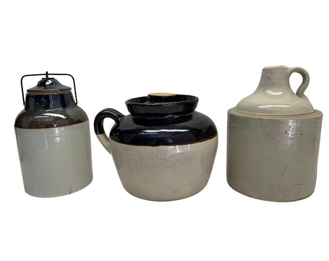 Earthenware Farmhouse Jugs, S/3