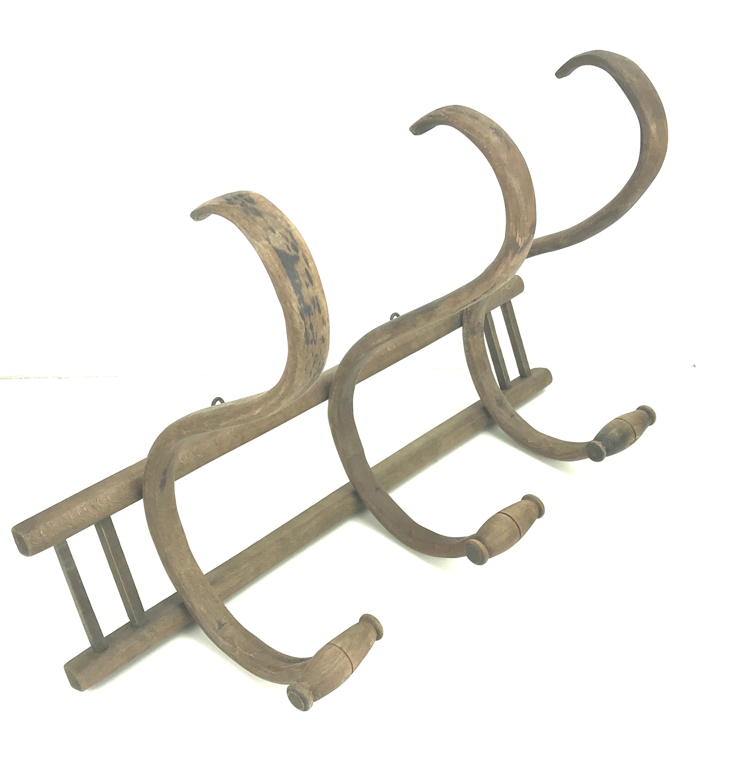 Antique Victorian Wall Mounted Coat Rack