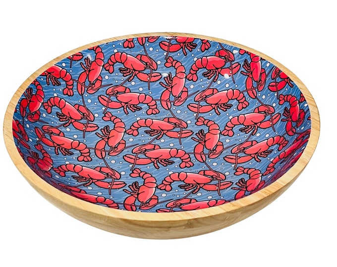 Wood Lobster Print Bowl - Vineyard Vines & Target Collaboration - 2019