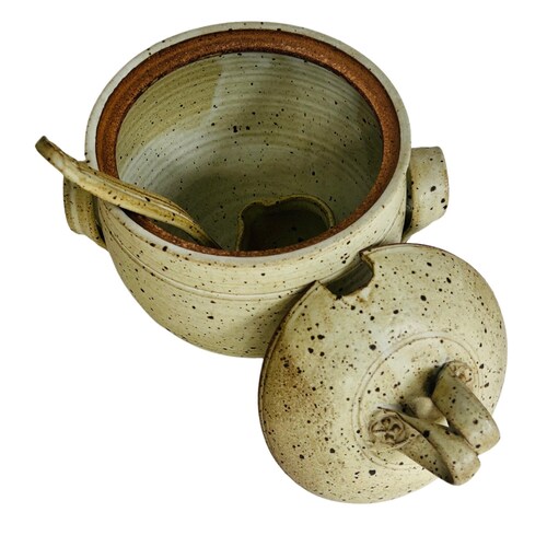 1960's shops Stoneware Tureen with Ladle
