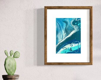 Hawaii Wave Art Print: Acrylic Surf Art for Surfers (Digital Download)