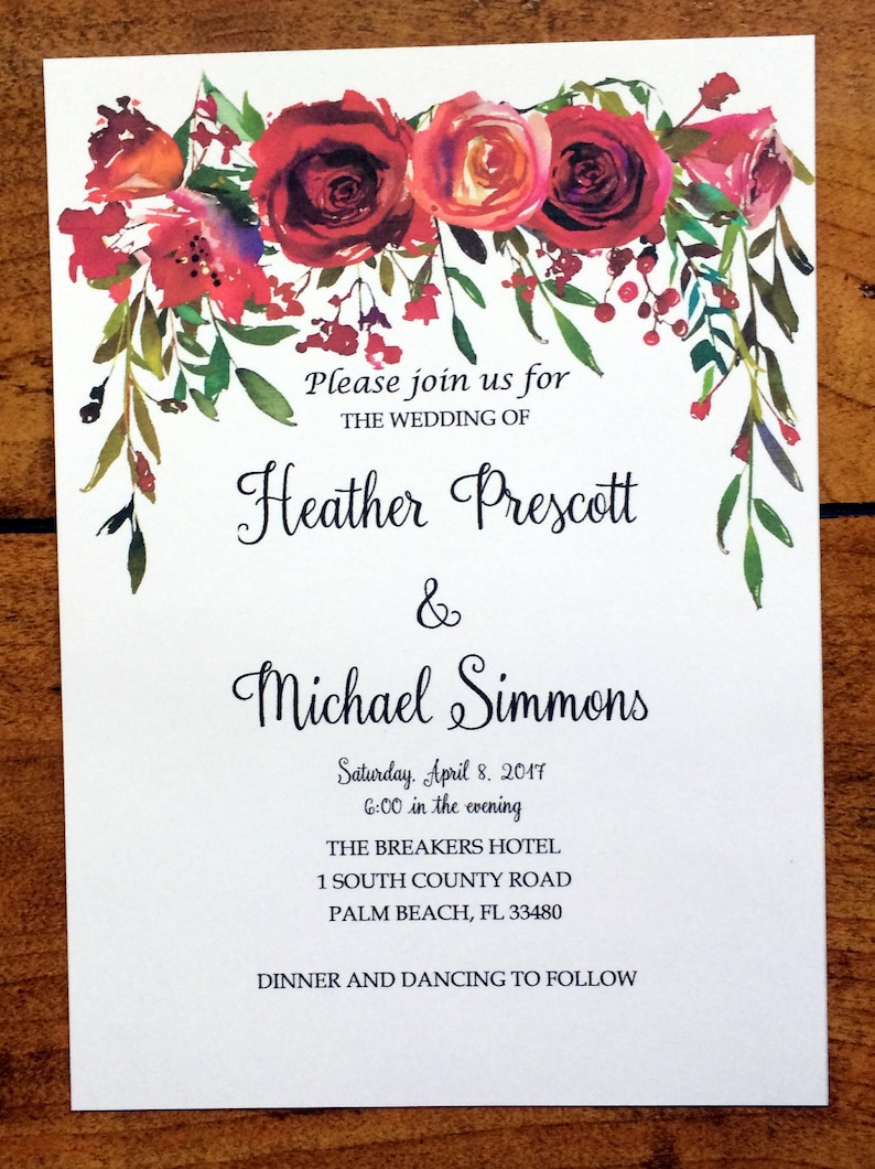 Custom Wedding Favor bags Favor bags Candy buffet bags Red Flowers Bags Wedding candy favors Wedding Anniversary Wedding candy bags
