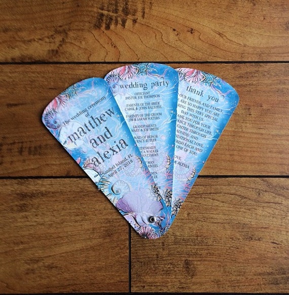 Wedding Program Fan Petal Fan Programs Program Fan Wedding Etsy
