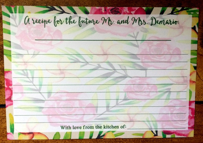 Custom Recipe cards Personalized recipe cards Recipe cards 4x6 Sold in multiples of 20 Recipe cards Recipe cards
