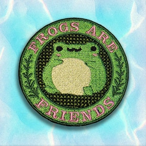 cute frog patch - kawaii frirend animal patch