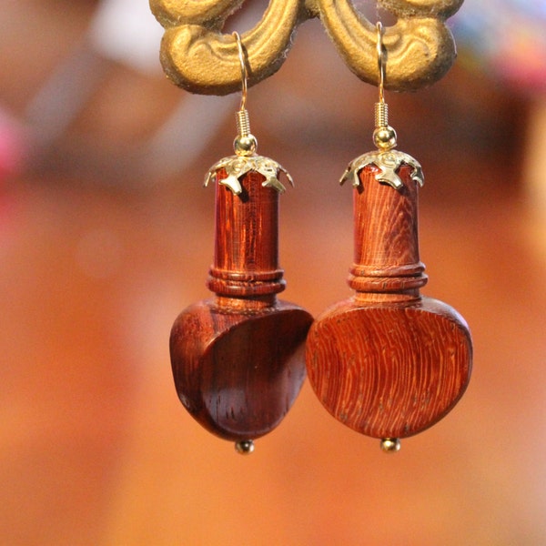 Unique handmade Violin peg earrings.