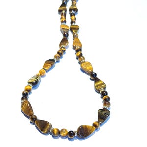 Tiger Eye Bead Necklace & Optional Matching Earrings image 3